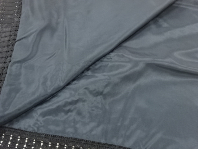  レースよろけ横段に花模様ショール